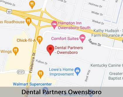 Map image for Emergency Dentist vs. Emergency Room in Owensboro, KY